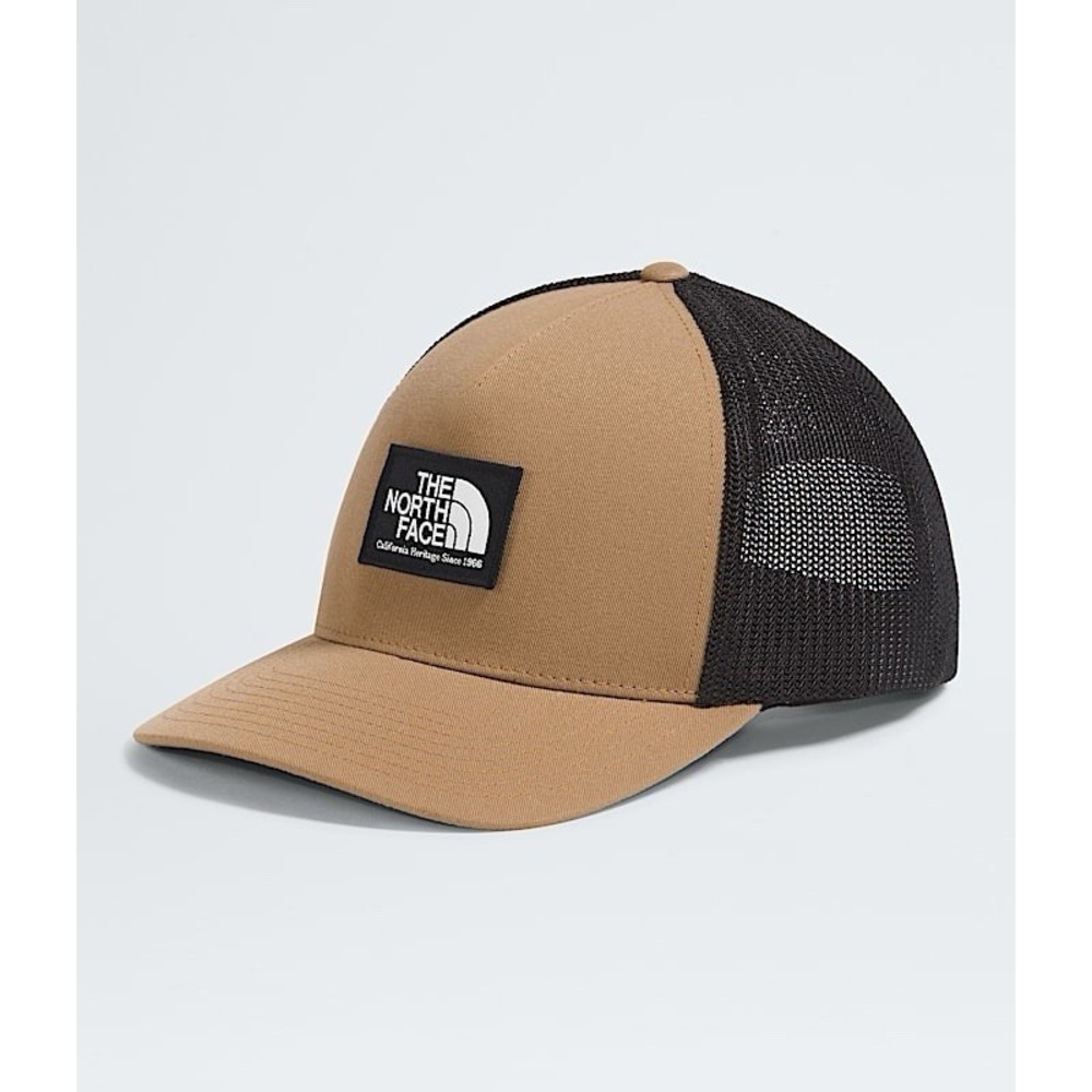 North Face Brown And Black Flex Fit Mesh Trucker Cap Size L/CL